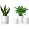 vancasso Ceramic Plant Pots, 4 Piece Planters for Indoor Plants, 4.25+5.25+6.25+6.25Inch