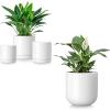 vancasso Ceramic Plant Pots, 4 Pieces Planters for Indoor Plants, 4+5+6+8 Inch, Flower Pots with Drainage