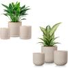 vancasso Ceramic Plant Pots, 6 Pieces Planters for Indoor Plants, 4+5+6 Inch, Flower Pots with Drainage