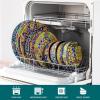 vancasso 18 Pieces Dinnerware Sets, Plates and Bowls Set, Porcelain Dishes Set for 6, Microwave and Dishwasher Safe, Scratch Resistant, Bohemian Style Dining Ware Service for 6, Series SIMI(Bohemian Style)