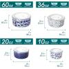 vancasso 36 Oz Ceramic Serving Bowls with Lids Set of 4, Porcelain Lunch Bowls with Lids for Food Storage, Prep Bowl for Kitchen, Microwave & Dishwasher Safe,Series SELENE(60+36+20+10 (OZ))