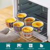 vancasso 6 Oz Ramekins Oven Safe Set of 6, Bohemian Creme Brulee Ramekins, Colorful Souffle Dishes, Pudding Custard Cups for Baking, Small Ceramic Bowls for Dipping Sauce, Ice Cream(6 Oz)
