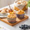 vancasso 6 Oz Ramekins Oven Safe Set of 6, Bohemian Creme Brulee Ramekins, Colorful Souffle Dishes, Pudding Custard Cups for Baking, Small Ceramic Bowls for Dipping Sauce, Ice Cream(8 Oz)