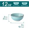 vancasso Bonita 12 Oz Small Bowls Set of 6, Ceramic Mini Dessert & Dipping Dishes, 5″ Kids Bowls for Dip and Snacks, Dishwasher & Microwave Safe, Blue(Cool Color)