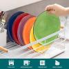 vancasso Bonita Blue Salad Plate Set of 6, 7.5 Inch Ceramic Dinner Plate, Dishwasher and Microwave Safe(Warm Color)
