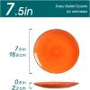 vancasso Bonita Blue Salad Plate Set of 6, 7.5 Inch Ceramic Dinner Plate, Dishwasher and Microwave Safe(Warm Color)