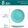 vancasso Bonita Dinner Plate Set, 10.5 Inch Ceramic Plates, Colorful Salad Plates set of 6, Microwave Oven and Dishwasher Safe, Assorted Color(Cool Color)