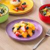 vancasso Bonita Dinnerware Sets 24 Pieces, Stoneware Dishes Set for 6, Dinner Platers with Bowls Set, Dinshwasher and Microwave Safe, Multicolor(Multicolor)