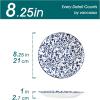 vancasso Ceramic Dinner Plates Set of 6, Large Vintage Plates 10.25 Inch Set of 6 for Kitchen, Porcelain Blue and White Plates for Kitchen, Microwave Oven Dishwasher Safe, Vintage Gift, Blue(Blue)