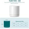 vancasso Ceramic Plant Pots, 4 Piece Planters for Indoor Plants, 4.25+5.25+6.25+8.25Inch