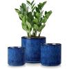 vancasso Ceramic Plant Pots, 6 Piece Planters for Indoor Plants, 4.25+5.25+6.25 Inch Flower Pots with Drainage