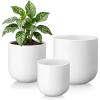 vancasso Ceramic Plant Pots, 6 Pieces Planters for Indoor Plants, 4+5+6 Inch, 6+8+10 inch, Flower Pots with Drainage