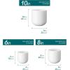 vancasso Ceramic Plant Pots, 6 Pieces Planters for Indoor Plants, 4+5+6 Inch, 6+8+10 inch, Flower Pots with Drainage