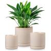 vancasso Ceramic Plant Pots, 6 Pieces Planters for Indoor Plants, 4+5+6 Inch, Flower Pots with Drainage