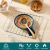 vancasso Ceramic Spoon Rest for Stove Top, 7.7 Inch Cooking Spoon Holder for Kitchen Counter Decor, Spoon Holder for Coffee Spoon Rest, Spoon Cradle, Spatula, Spoons or Tongs, Decorations, Blue(Blue)