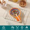 vancasso Ceramic Spoon Rest for Stove Top, 7.7 Inch Cooking Spoon Holder for Kitchen Counter Decor, Spoon Holder for Coffee Spoon Rest, Spoon Cradle, Spatula, Spoons or Tongs, Decorations, Blue(Orange)