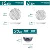 vancasso Haruka 12 Pieces Plates and Bowls Set, Ceramic Dinnerware Sets for 4, Black and White Porcelain Dishes Set(Black/White)