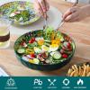 vancasso Large Serving Bowls, 78 Oz Extra Large Salad Bowls Set of 2, Bohemian Decorative Bowls for Salad, Fruit, Pasta and Dinner, Serving Dishes Set for Party, Dishwasher & Microwave Safe－Red(Green)