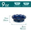 vancasso Mini Pie Pans Set of 6, 5.2 inch Ceramic Small Pie Plate for Baking, Shallow Ramekins Mini Pie Dish with Ruffled Edge for Chicken Pot Pie, Cake, Quiche, Tart, Cream Colored(Blue)