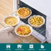 vancasso Mini Pie Pans Set of 6, 5.2 inch Ceramic Small Pie Plate for Baking, Shallow Ramekins Mini Pie Dish with Ruffled Edge for Chicken Pot Pie, Cake, Quiche, Tart, Cream Colored(Cream)