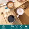 vancasso Moda Ceramic Coffee Mug Set for Cappuccino, Latte, Tea, Microwave and Dishwasher, Assorted Colors 1.7-355ml