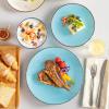 vancasso Navia Dinnerware Sets, Stoneware Plates and Bowls Sets, Dinner Salad Dessert Plates and Cereal Bowls Set, Dishes Set for 4, Spray Spot Patterned, Multi-Color(Multicolor)