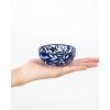 vancasso SELENE Ceramic 2.7 Oz Mini Dipping Bowls Set of 6, 3 Inch Small Dip Bowls for Sauce, Soy Sauce, Sushi, Condiments & Side Dishes, Microwave & Dishwasher Safe, Vintage Blue
