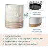 vancasso Sabine Utensil Holder, 7.2″ Large Utensil Crock for Kitchen Counter, Ceramic Utensil Crock Storage, Matte Cream-Colored Farmhouse Utensil Organizer, Utensil Storage for Home Décor, Gifts(7.2inch)