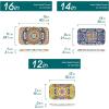 vancasso Serving Platters Set of 3, 16″/14″/12″ Inch Rectangular Trays – Serving Platter Extra Large, Bohemian Ceramic Serving Dish for Entertaining Food, Microwave & Dishwasher Safe, Colorful(Vintage)