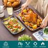vancasso Serving Platters Set of 3, 16″/14″/12″ Inch Rectangular Trays – Serving Platter Extra Large, Bohemian Ceramic Serving Dish for Entertaining Food, Microwave & Dishwasher Safe, Colorful(Colorful)