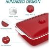 vancasso Starry 3.8 Quart Casserole Baking Dish, large lasagna pan with lid, 9×13 inch Stoneware casserole with lid, Microwave, Dishwasher Safe, Blue(Red)