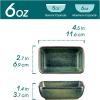 vancasso Stern 6 Oz Dipping Bowls, 3.7 Inches Ceramic Soy Sauce Dish, Square Side Dishes, Small Appetizer Plates Set of 4, Green(Green)