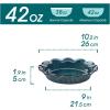 vancasso Stern Ceramic Pie Pan, 9 inch Pie Pans with Ruffled Edge, Deep Pie Dishes for Baking, Round Pie Plates for Apple, Quiche, Pot Pies, Tart, Oven & Dishwasher Safe, Set of 2, Green(Green)